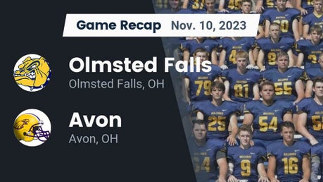 Avon Lake vs Olmsted Falls | Football | 10/6/2023