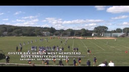 Oyster Bay football highlights West Hempstead High School