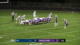 Muscatine football highlights Pleasant Valley High School
