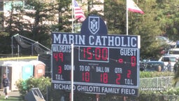 Redwood football highlights vs. Marin Catholic High