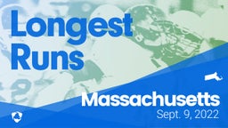 Massachusetts: Longest Runs from Weekend of Sept 9th, 2022