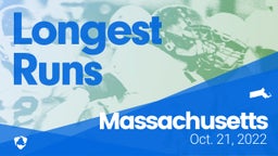 Massachusetts: Longest Runs from Weekend of Oct 21st, 2022