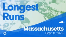 Massachusetts: Longest Runs from Weekend of Sept 8th, 2023