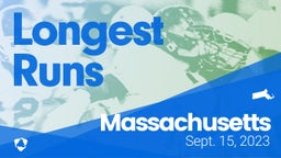 Massachusetts: Longest Runs from Weekend of Sept 15th, 2023