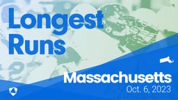 Massachusetts: Longest Runs from Weekend of Oct 6th, 2023