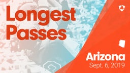 Arizona: Longest Passes from Weekend of Sept 6th, 2019