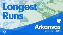 Arkansas: Longest Runs from Weekend of Sept 4th, 2015
