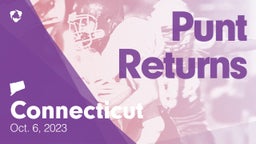 Connecticut: Punt Returns from Weekend of Oct 6th, 2023