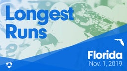 Florida: Longest Runs from Weekend of Nov 1st, 2019