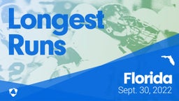 Florida: Longest Runs from Weekend of Sept 30th, 2022