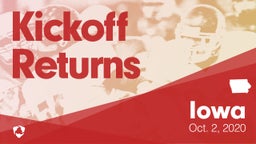 Iowa: Kickoff Returns from Weekend of Oct 2nd, 2020