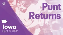 Iowa: Punt Returns from Weekend of Sept 9th, 2022