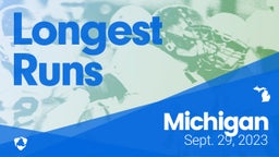 Michigan: Longest Runs from Weekend of Sept 29th, 2023