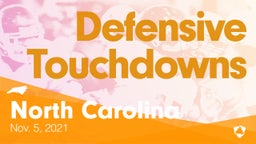 North Carolina: Defensive Touchdowns from Weekend of Nov 5th, 2021