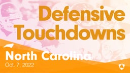 North Carolina: Defensive Touchdowns from Weekend of Oct 7th, 2022