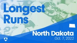 North Dakota: Longest Runs from Weekend of Oct 7th, 2022