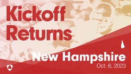 New Hampshire: Kickoff Returns from Weekend of Oct 6th, 2023