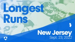 New Jersey: Longest Runs from Weekend of Sept 23rd, 2022