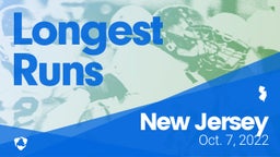 New Jersey: Longest Runs from Weekend of Oct 7th, 2022