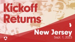 New Jersey: Kickoff Returns from Weekend of Sept 1st, 2023