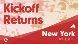 New York: Kickoff Returns from Weekend of Oct 1st, 2021