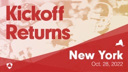 New York: Kickoff Returns from Weekend of Oct 28th, 2022