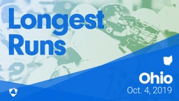 Ohio: Longest Runs from Weekend of Oct 4th, 2018