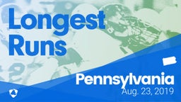 Pennsylvania: Longest Runs from Weekend of Aug 23rd, 2019