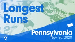 Pennsylvania: Longest Runs from Weekend of Nov 20th, 2020