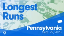Pennsylvania: Longest Runs from Weekend of Sept 29th, 2023