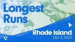 Rhode Island: Longest Runs from Weekend of Oct 6th, 2023