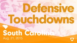 South Carolina: Defensive Touchdowns from Weekend of Aug 21st, 2015