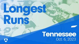 Tennessee: Longest Runs from Weekend of Oct 6th, 2023
