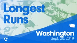Washington: Longest Runs from Weekend of Sept 20th, 2019