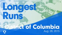 District of Columbia: Longest Runs from Weekend of Aug 28th, 2015