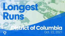 District of Columbia: Longest Runs from Weekend of Oct 22nd, 2021