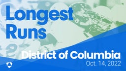 District of Columbia: Longest Runs from Weekend of Oct 14th, 2022