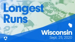 Wisconsin: Longest Runs from Weekend of Sept 25th, 2020