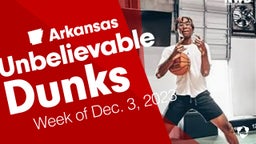 Arkansas: Unbelievable Dunks from Week of Dec. 3, 2023