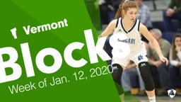 Vermont: Blocks from Week of Jan. 12, 2020
