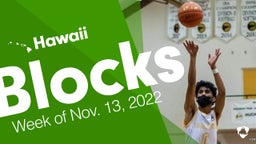 Hawaii: Blocks from Week of Nov. 13, 2022