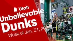 Utah: Unbelievable Dunks from Week of Jan. 21, 2024