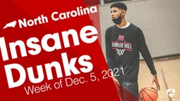 North Carolina: Insane Dunks from Week of Dec. 5, 2021