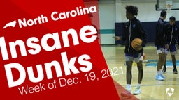 North Carolina: Insane Dunks from Week of Dec. 19, 2021