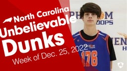 North Carolina: Unbelievable Dunks from Week of Dec. 25, 2022