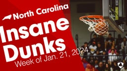 North Carolina: Insane Dunks from Week of Jan. 21, 2024