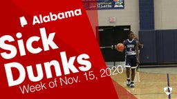 Alabama: Sick Dunks from Week of Nov. 15, 2020
