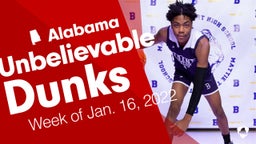 Alabama: Unbelievable Dunks from Week of Jan. 16, 2022