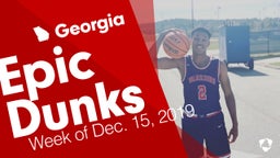 Georgia: Epic Dunks from Week of Dec. 15, 2019