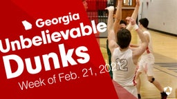 Georgia: Unbelievable Dunks from Week of Feb. 21, 2021